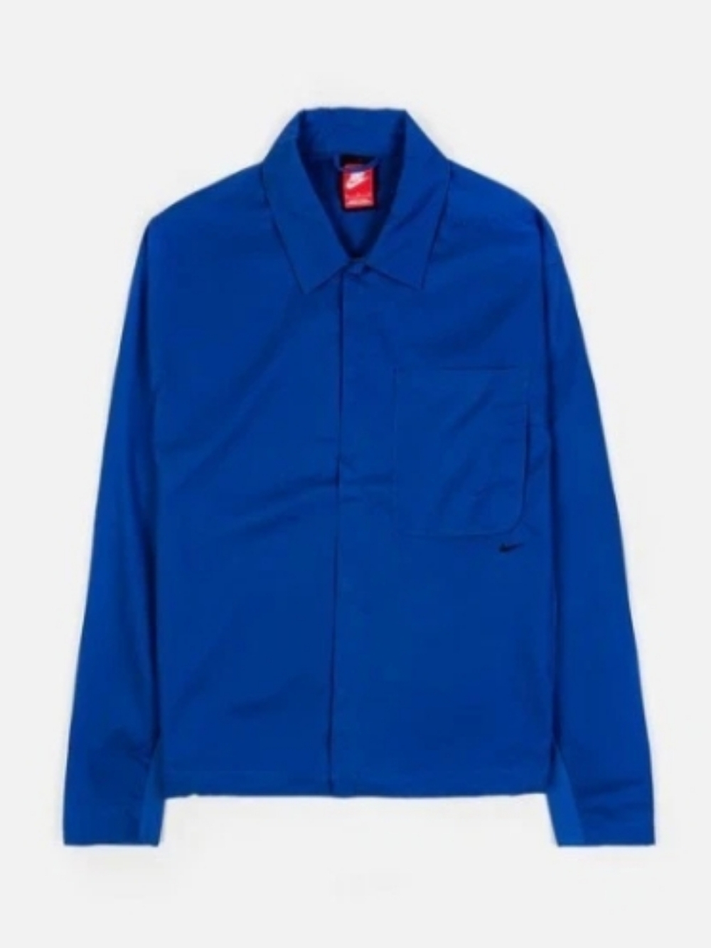 New Nike Tech Top Shirt Snap Front Button-Down HJ2936-480 Blue Men's Medium $140